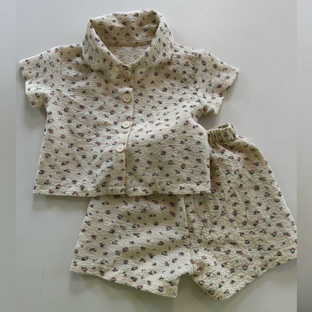 Baby girl shorts and shirt set